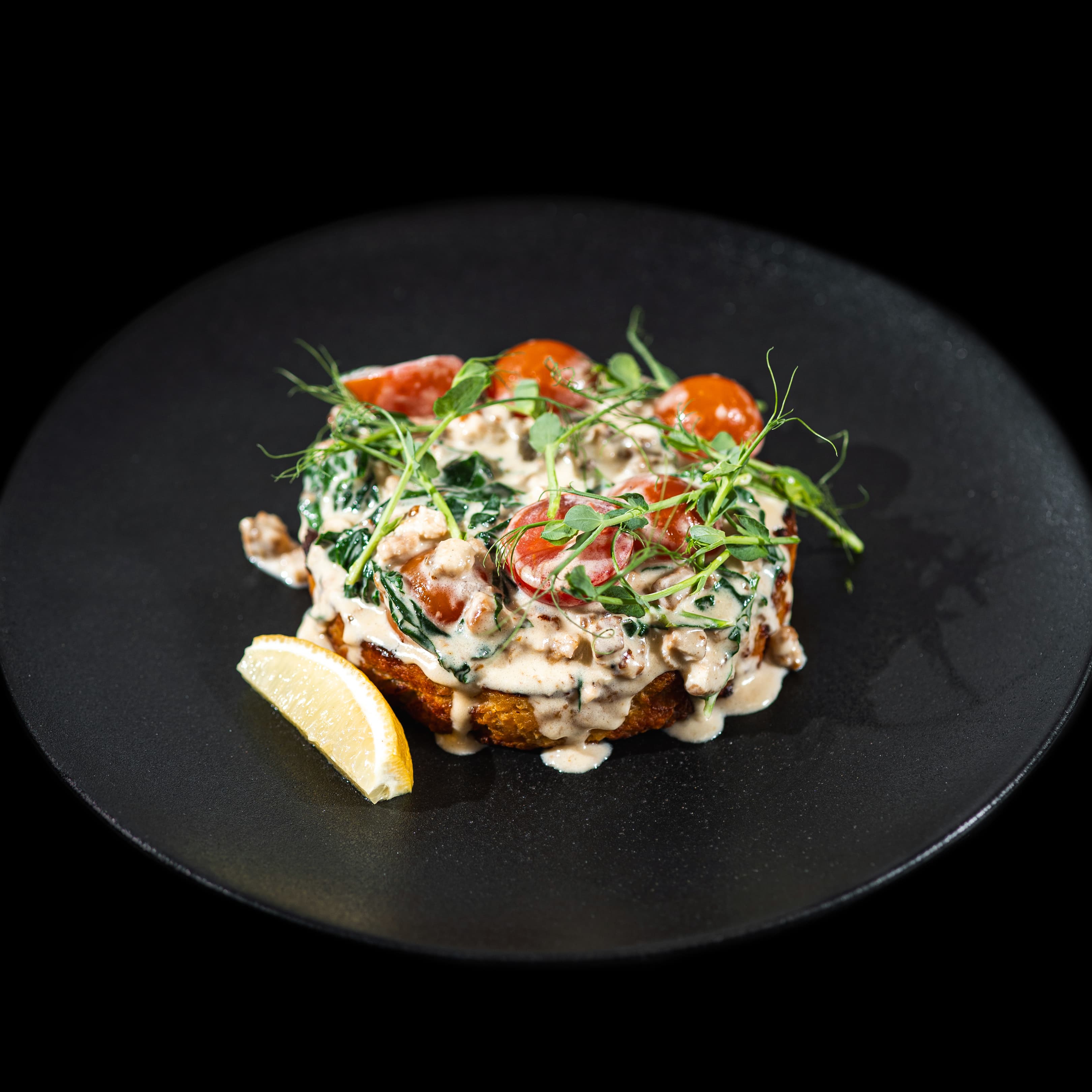 Бифштекс из семги с цукини и сыром 400гр