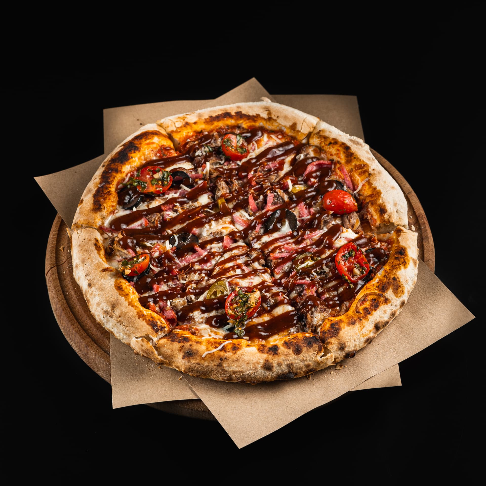 Пицца Мясная BBQ 650г
