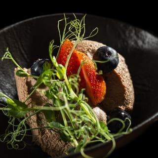 Паштет из куриной печени с ягодным соусом 120гр