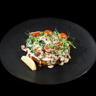 Бифштекс из семги с цукини и сыром 400гр