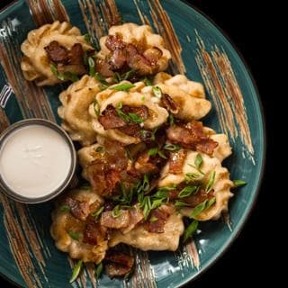 Вареники с картофелем 400/50гр