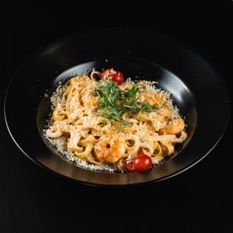 Паста с креветками и кальмаром 350гр