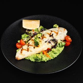 Филе судака с пюре из брокколи /на огне/ 550гр