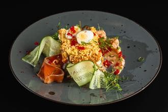 Салат Мимоза с лососем 300гр