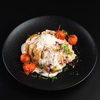 Свиная вырезка с булгуром и сливками 450гр