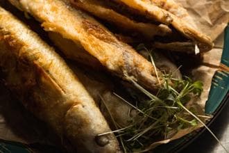 Корюшка жареная 400гр