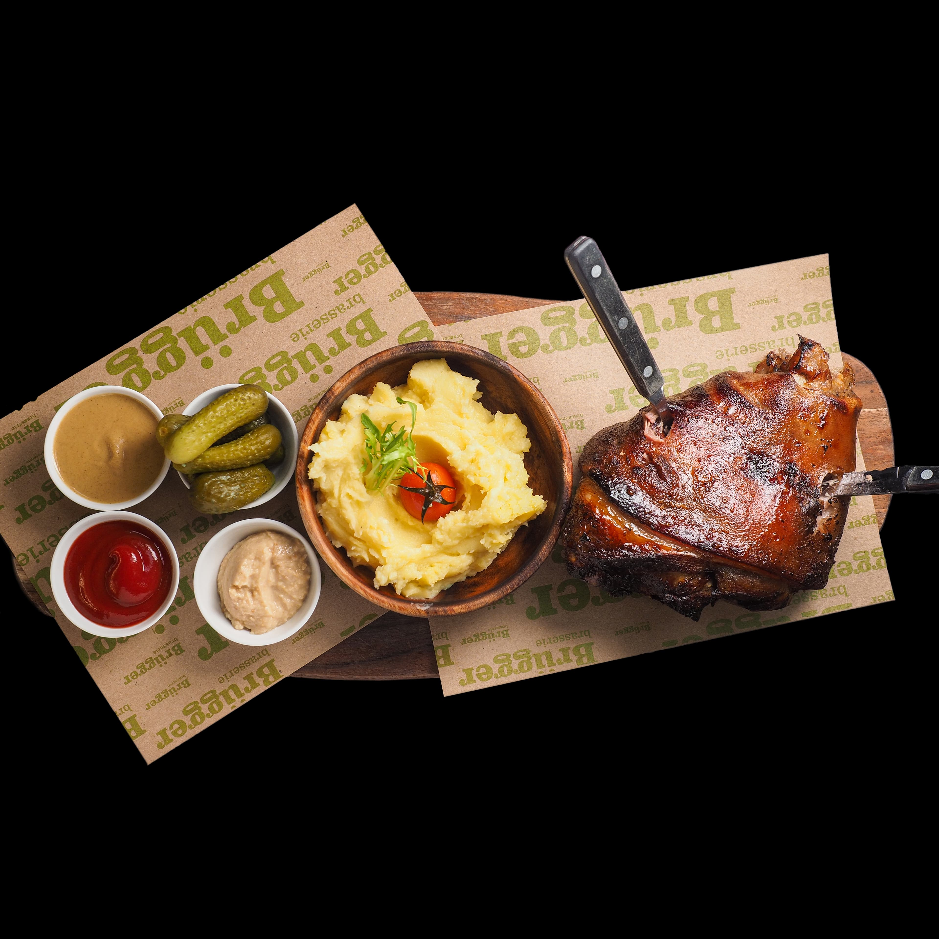 Рулька с картофельным пюре 800гр